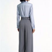 Ondine High-Rise Belted Wide-Leg Trousers