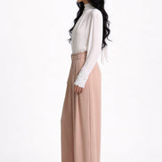 Ondine High-Rise Belted Wide-Leg Trousers