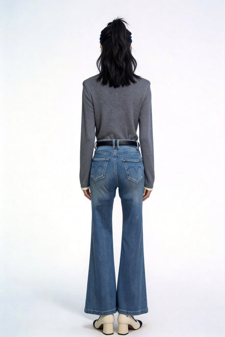 Petra High-Rise Flare Denim