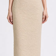 Phaedra High-Waisted Tweed Midi Skirt