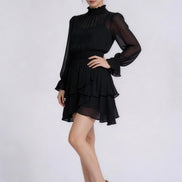 Romilly Smocked Chiffon Tiered Dress