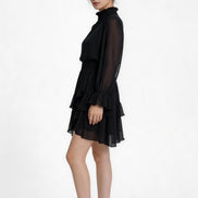 Romilly Smocked Chiffon Tiered Dress