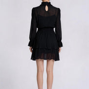 Romilly Smocked Chiffon Tiered Dress