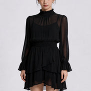 Romilly Smocked Chiffon Tiered Dress