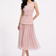 Seravelle Layered Midi Dress