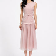 Seravelle Layered Midi Dress