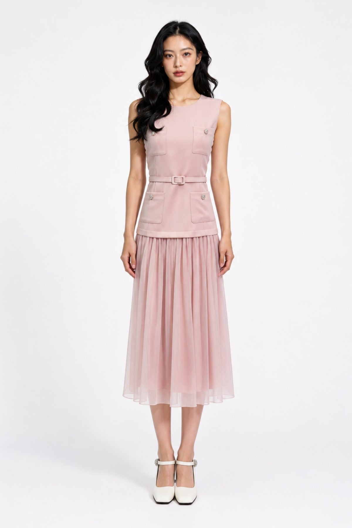 Seravelle Layered Midi Dress