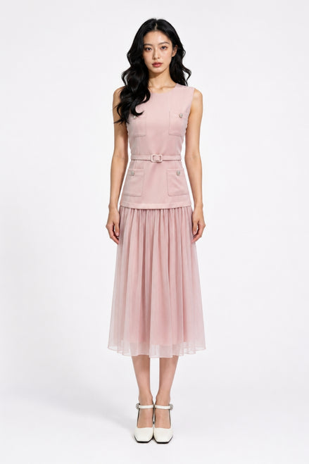 Seravelle Layered Midi Dress