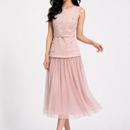 Seravelle Layered Midi Dress