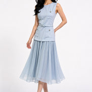 Seravelle Layered Midi Dress