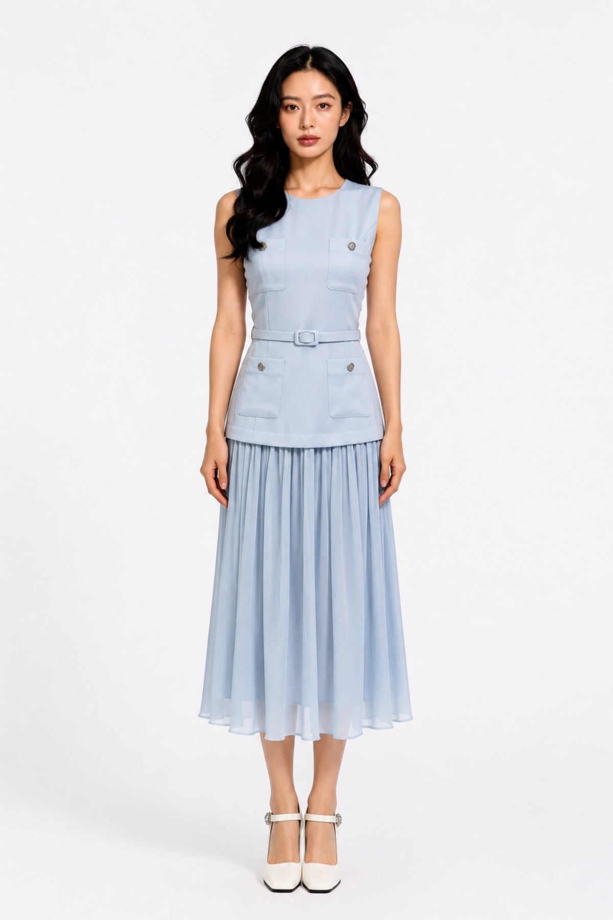 Seravelle Layered Midi Dress