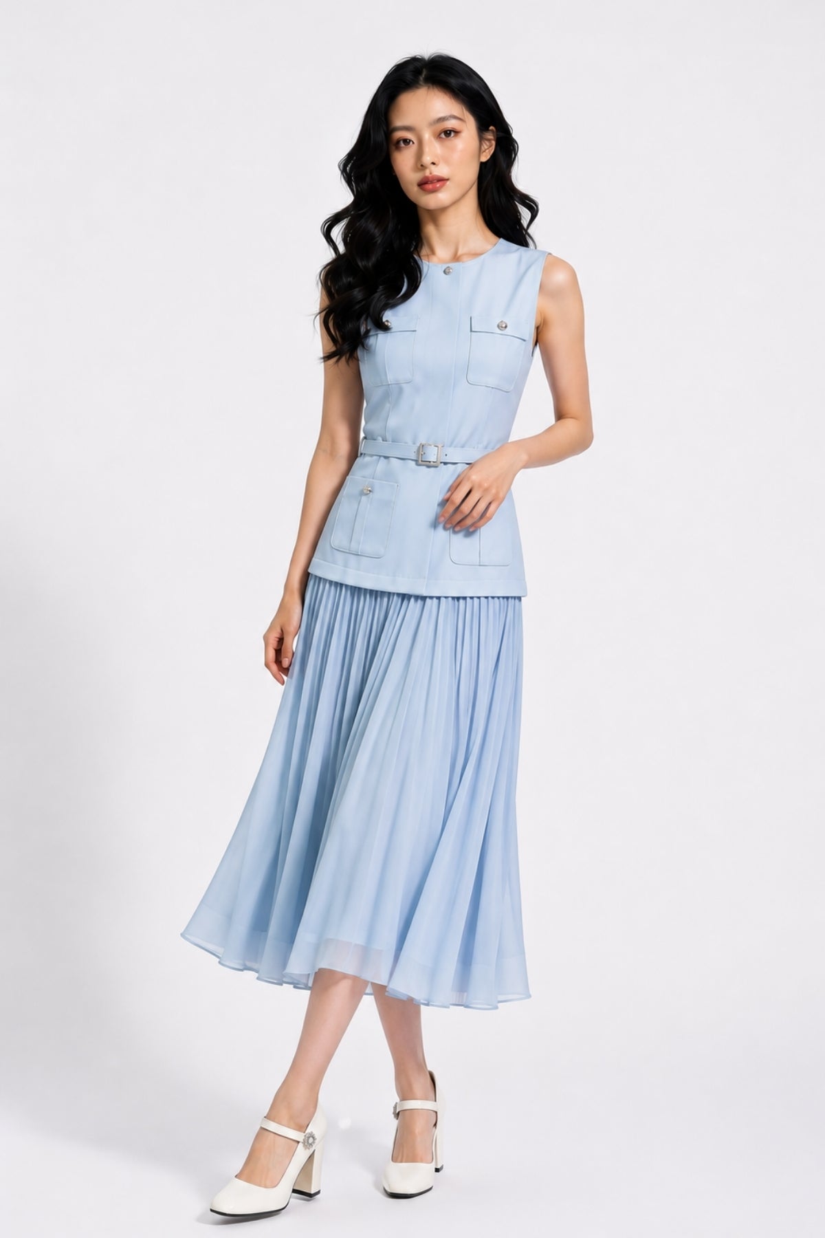 Seravelle Layered Midi Dress