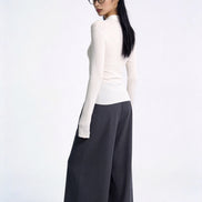 Severine Ruched Front Collared Knit