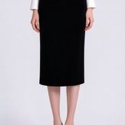 Signe Sleek Column Midi Skirt