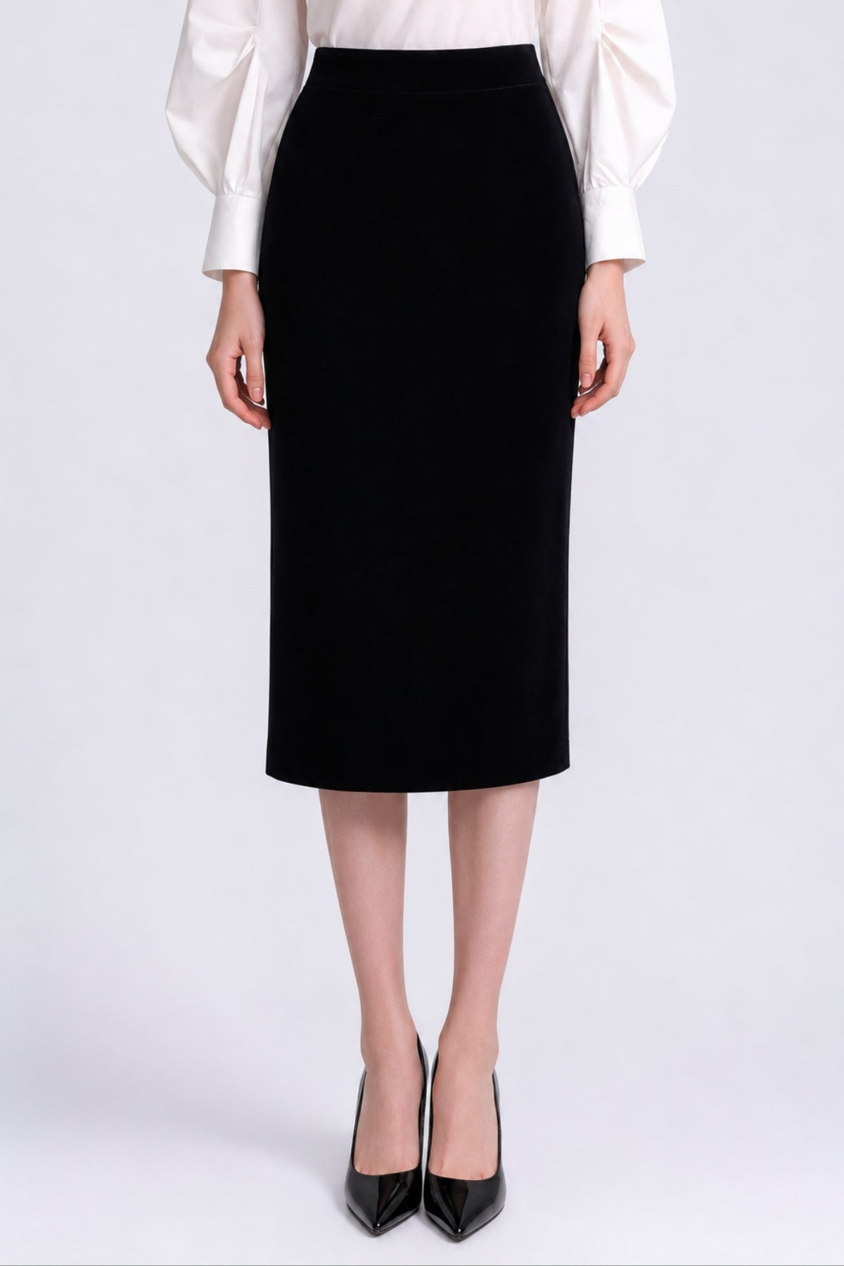 Signe Sleek Column Midi Skirt