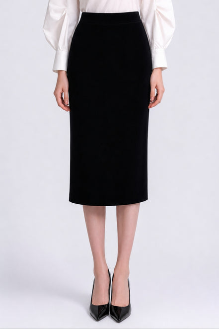 Signe Sleek Column Midi Skirt