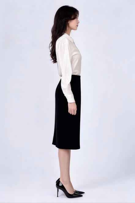 Signe Sleek Column Midi Skirt