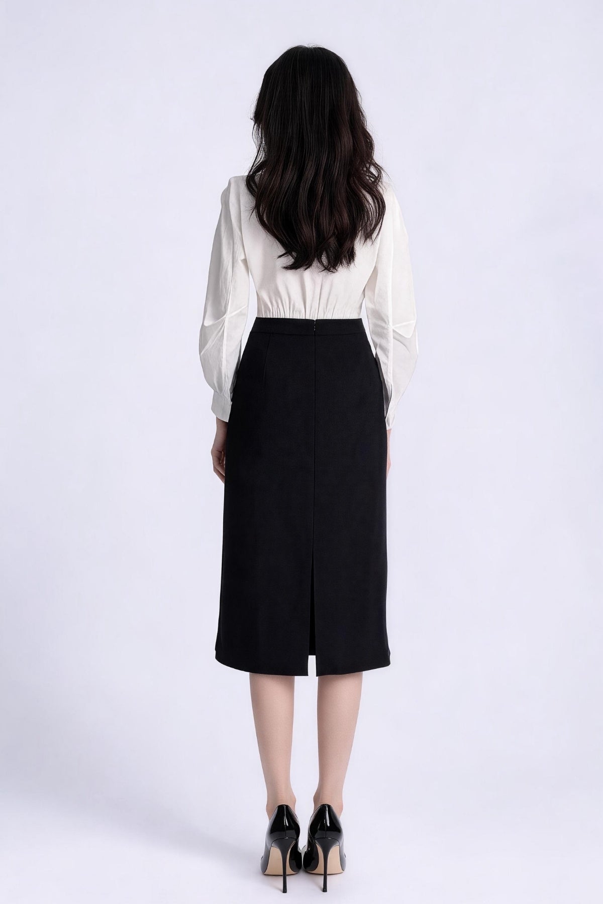 Signe Sleek Column Midi Skirt