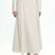 Solari High-Waist A-Line Midi Skirt