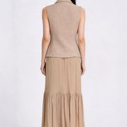 Solvienne Utility Button Vest