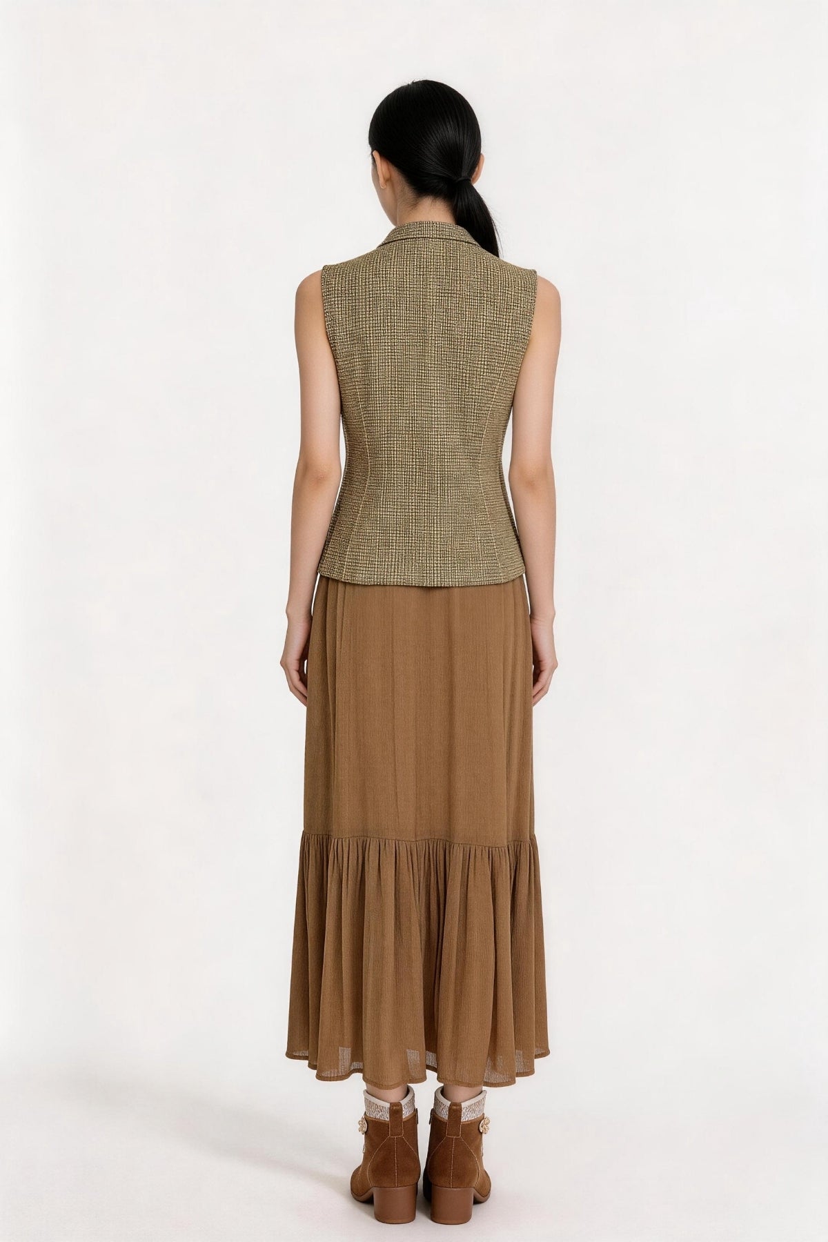 Solvienne Utility Button Vest