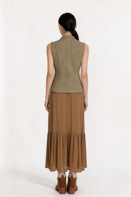 Solvienne Utility Button Vest