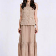 Solvienne Utility Button Vest