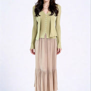 Sylvara Ribbed Knit Cardigan Set