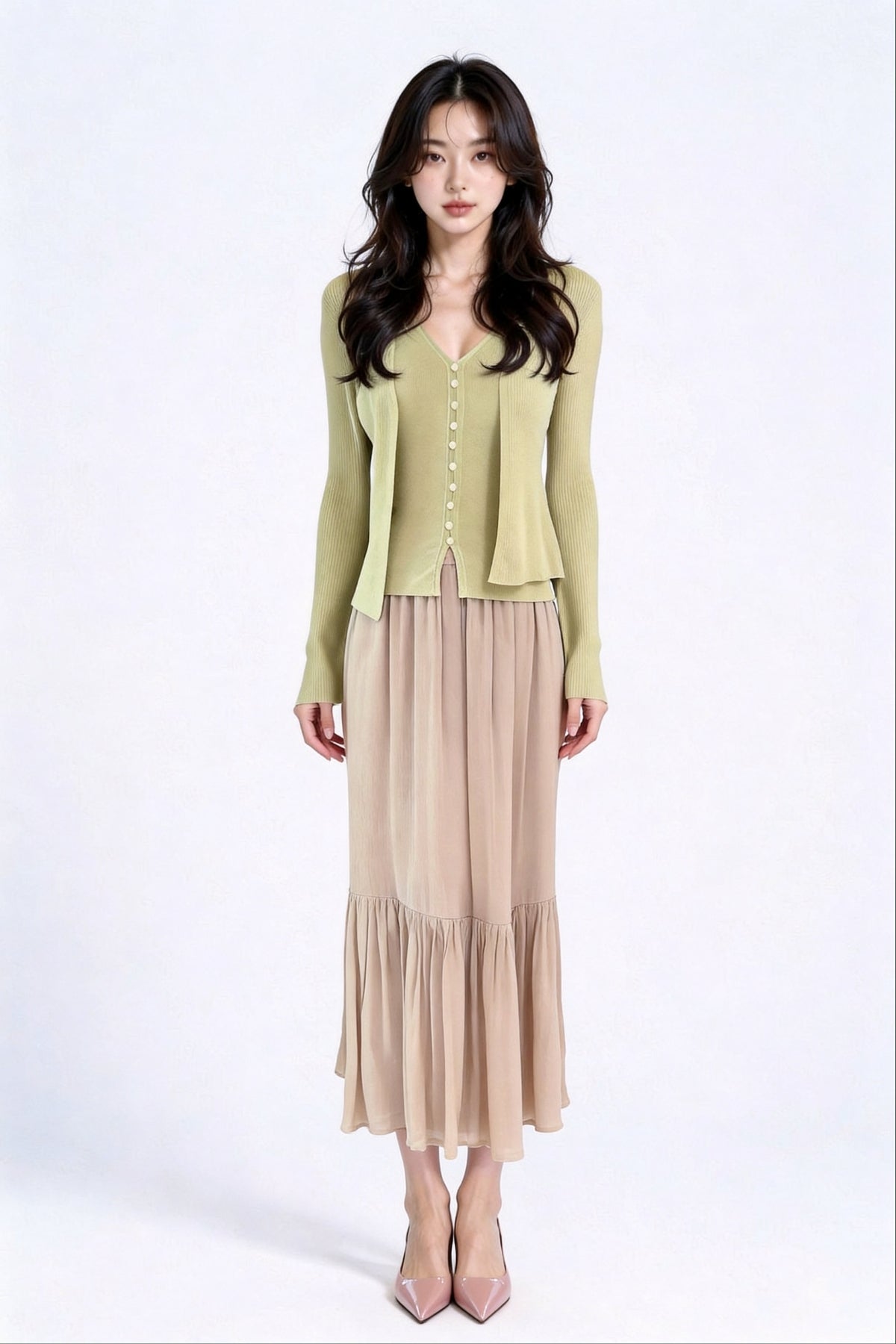 Sylvara Ribbed Knit Cardigan Set