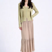 Sylvara Ribbed Knit Cardigan Set