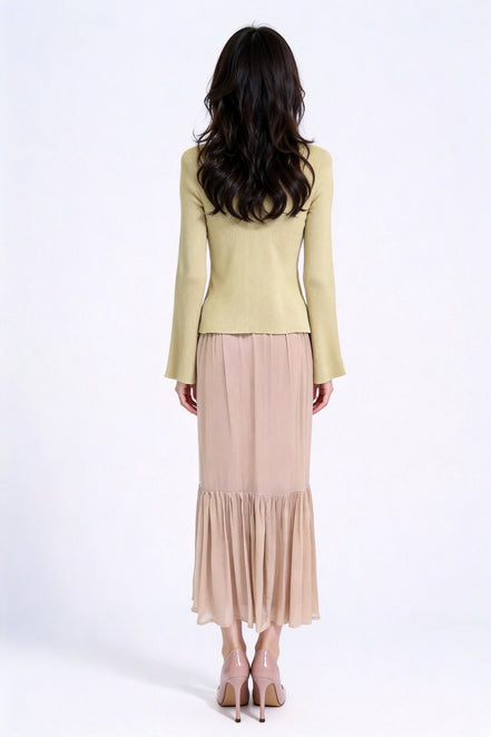 Sylvara Ribbed Knit Cardigan Set