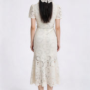 Thealyn Embroidered Mermaid Dress