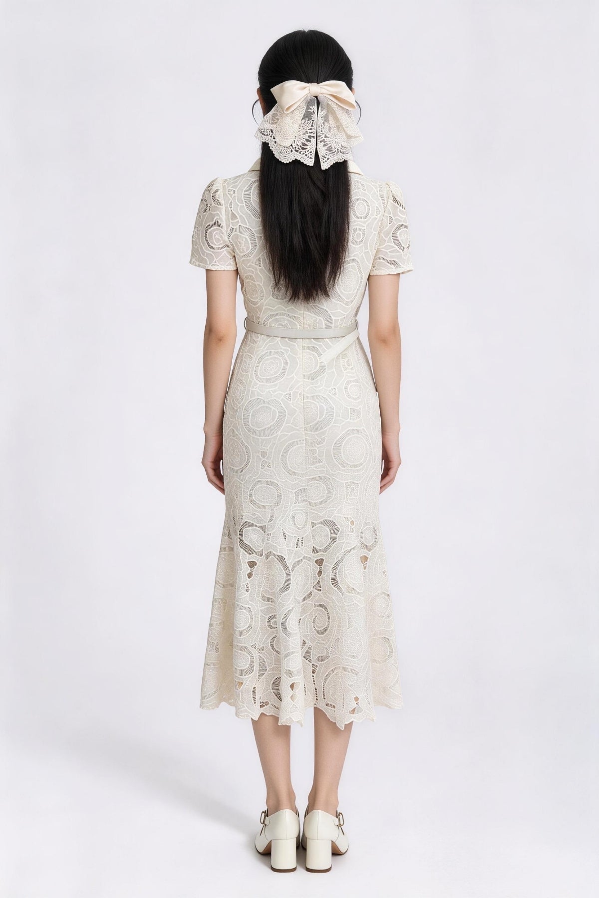 Thealyn Embroidered Mermaid Dress