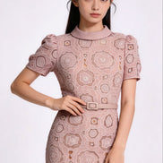 Thealyn Embroidered Mermaid Dress