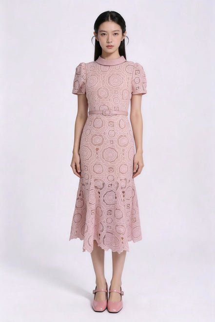 Thealyn Embroidered Mermaid Dress