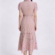 Thealyn Embroidered Mermaid Dress