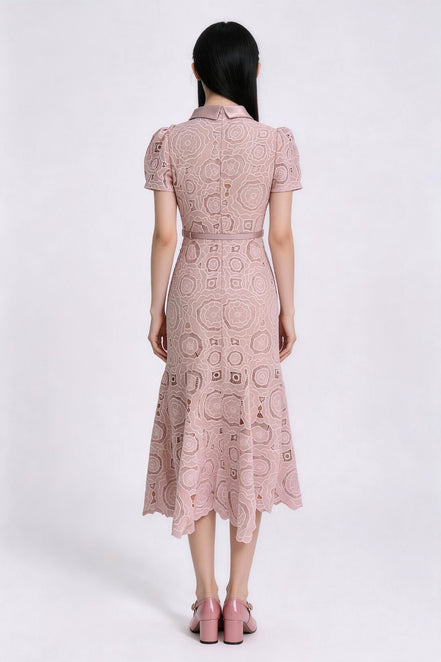 Thealyn Embroidered Mermaid Dress