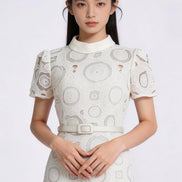 Thealyn Embroidered Mermaid Dress