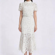 Thealyn Embroidered Mermaid Dress