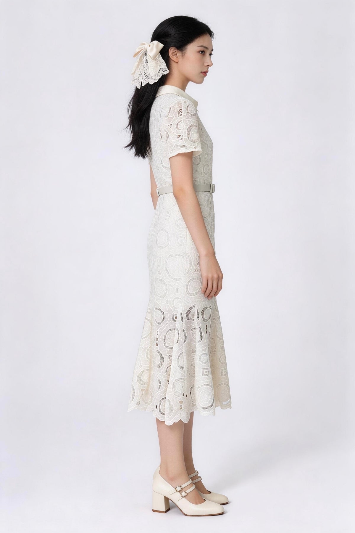 Thealyn Embroidered Mermaid Dress