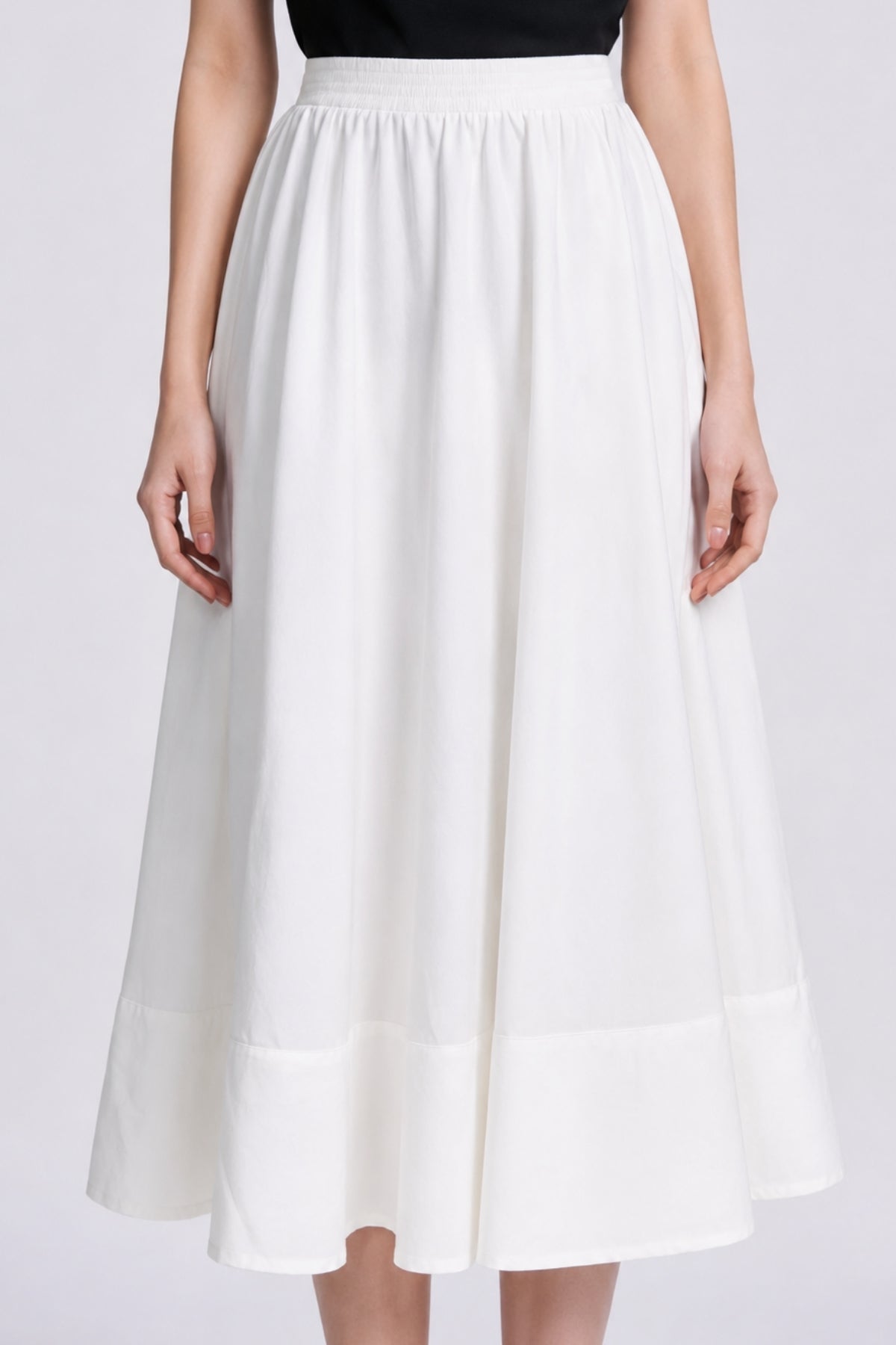 Tindra Gathered Tiered A-Line Skirt