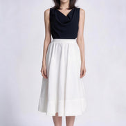 Tindra Gathered Tiered A-Line Skirt