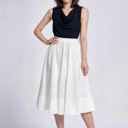 Tindra Gathered Tiered A-Line Skirt