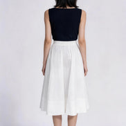 Tindra Gathered Tiered A-Line Skirt