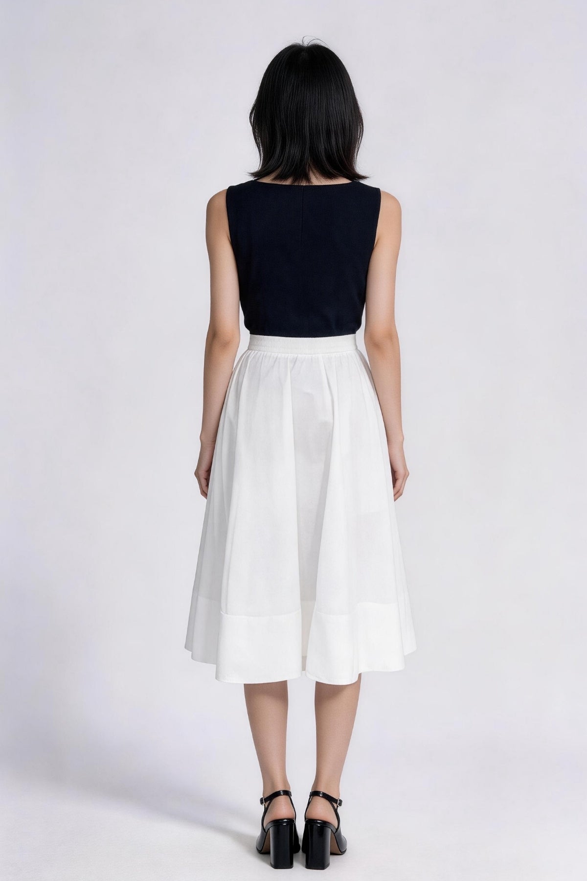 Tindra Gathered Tiered A-Line Skirt