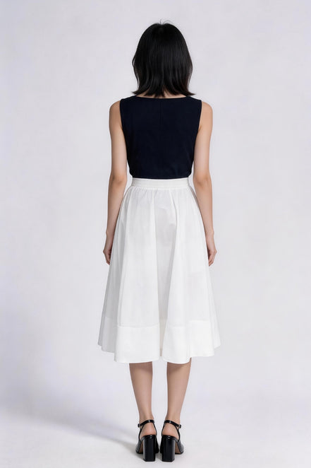 Tindra Gathered Tiered A-Line Skirt