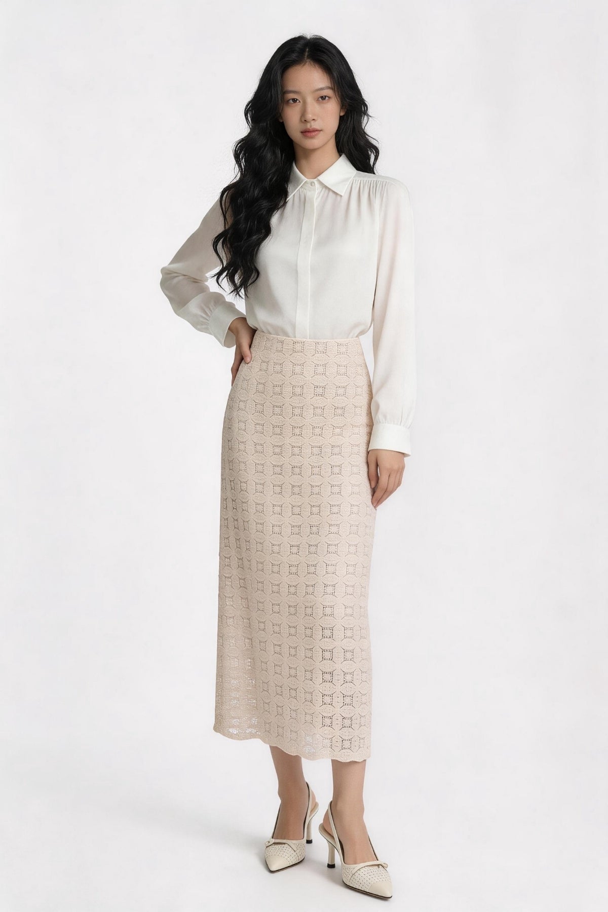 Velisse Crochet Lace Skirt