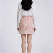 Velmira Embroidered Lace Skirt