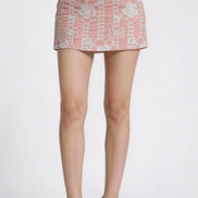 Velmira Embroidered Lace Skirt