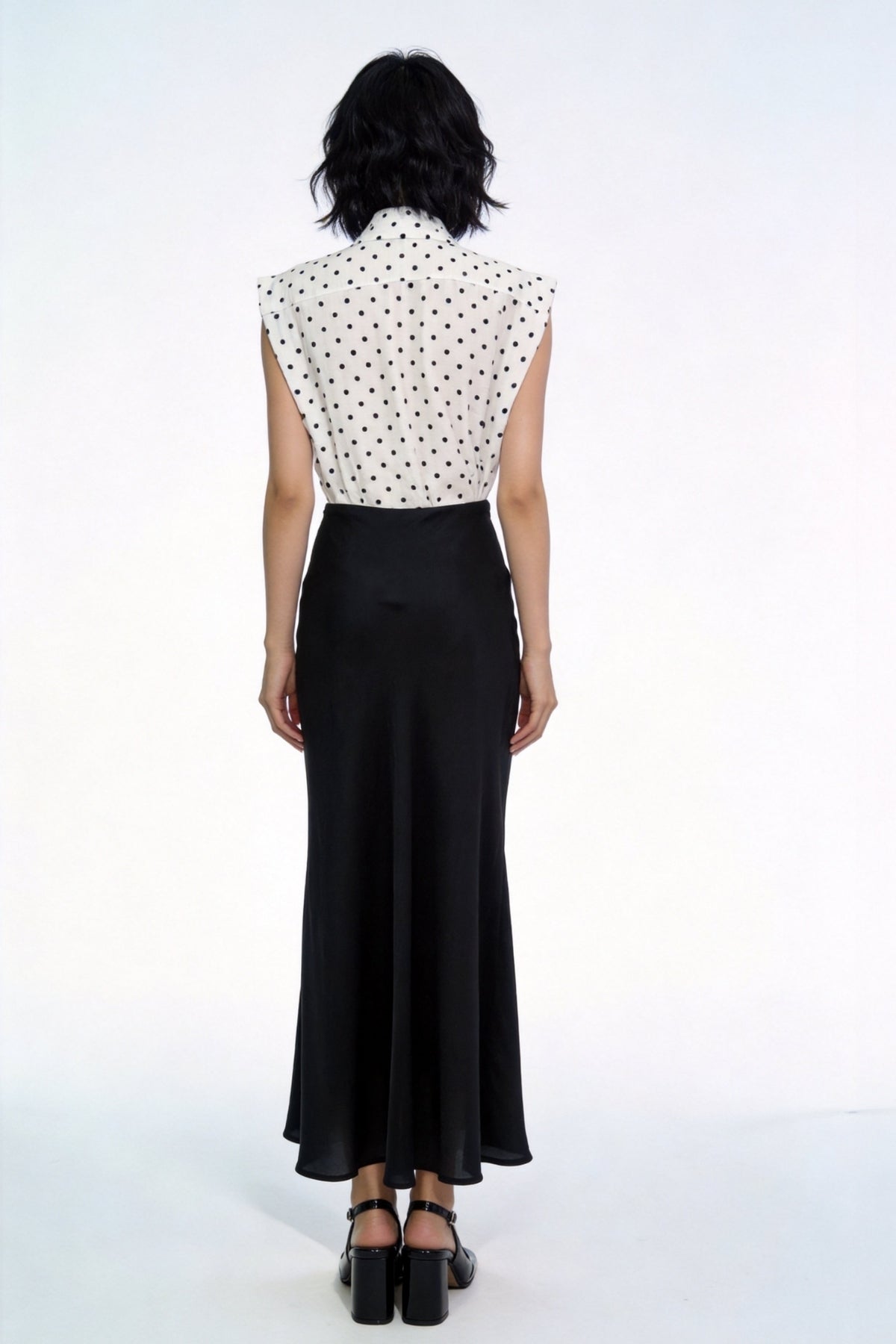 Viaa High-Waist Flowing Maxi Skirt